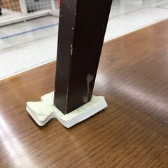 ガラステーブル　ブラウン　使用感ありの画像