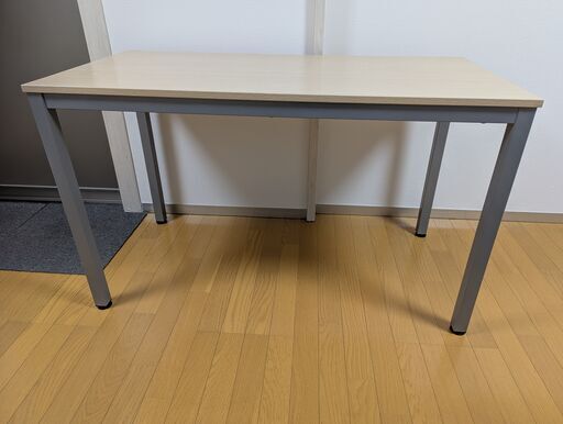 【軒先渡し】Y2K 伸縮ミーティングテーブル 幅1800×奥行750×高さ700mm ナチュラル EMT-1875-NA 1台（直送品）