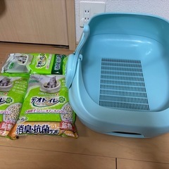 デオトイレ　猫トイレ　セット　ペット用品　美品