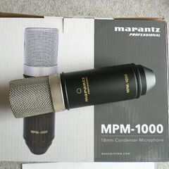 美品 888M マランツプロ コンデンサーマイクロホン ウィンドスクリーン・スタンド・XLRケーブル付属 MPM-1000の画像