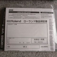 美品 BOSS VE-1 + 純正ACアダプター「PSA-100S2」セットの画像