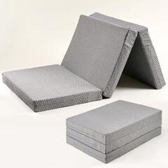 大幅値下げ　未使用　マットレス 折り畳み 80×195cm グレ...