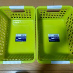 プラスチック カゴ １００均 6つセットの画像