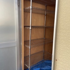 2台5000円！大型スチールラック ラック 幅90 奥行45 5段 メタル製 収納棚 収納ラック シェルフ 棚 メタルラック 耐荷重375k…  (Yuu ) 田無の収納家具《棚、シェルフ》の中古あげます・譲ります｜ジモティーで不用品の処分