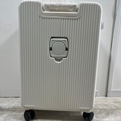 未使用！Lスーツケース/白ホワイト　キャリーケースキャリーバッグ...