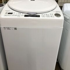 【中古品】シャープ電気洗濯乾燥機　ES-TX8E-W　2020年式　容量8.0㎏　高さ1025幅600奥行650