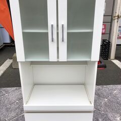 未使用 アウトレット家具 2面食器棚 糸島福岡唐津 0619-03 - 収納家具