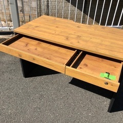 (ジM-345)家具 机　パソコンデスク 鍵付き ¥4,400(税込み)の画像