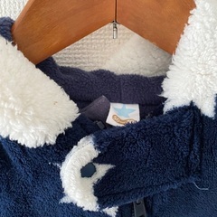 【新品】フリース防寒着　70センチ の画像