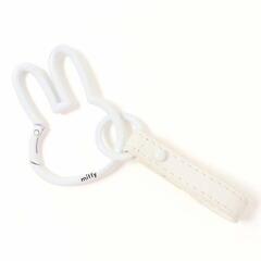 ミッフィー カラビナ ホワイト スマートキーホルダー キーリング miffyの画像