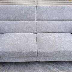 美品！ ニトリ 3P ソファ 幅185㎝ サザーラ SATHERLA 布張り ファブリック リクライニングヘッドレスト グレー  (スーパーリユース千葉) 柏のソファ《3人掛けソファ》の中古あげます・譲ります｜ジモティーで不用品の処分