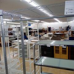 ★ジモティ割あり★  メタルラック シルバー H178×D46×W90 クリーニング済み OJ7926の画像