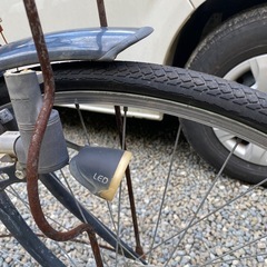自転車　ブラック　黒　学生自転車　ギア付き 27インチの画像