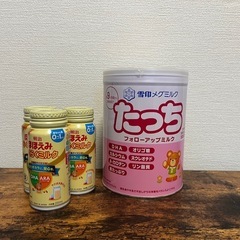液体ミルク、フォローアップミルク大缶の画像
