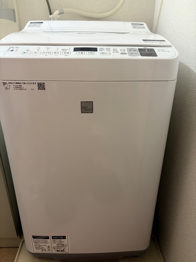 SHARP 洗濯機  ES-T5E6 2019年購入