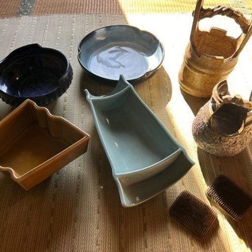 ☆ジモティ割あり☆嘉川 水鉢/花瓶 現状販売【joh1250】 - ショルダーバッグ