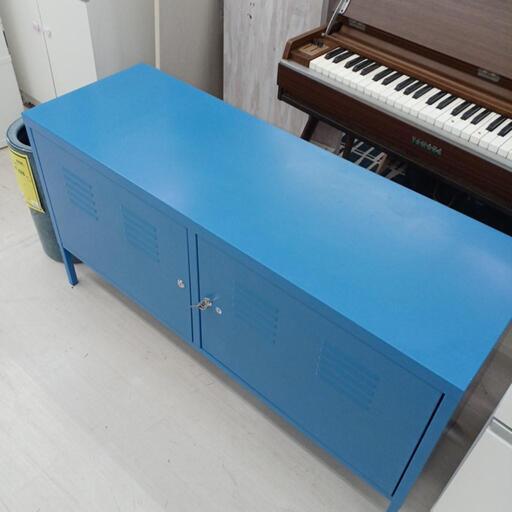 ★ジモティー割あり★スチールラック　IKEA　BL　高さ(H)63×幅 (W)118× 奥行(D)40(cm)【joh4277】