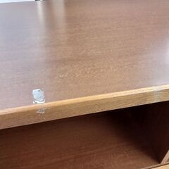 ★ジモティ割あり★  フラップ式収納棚 ブラウン H99×D43×W132 クリーニング済み TK4266の画像