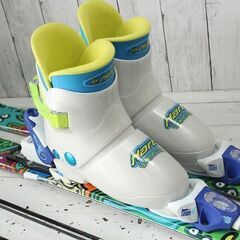 お引取り限定 BXB カービングスキー4点セット 板118cm ブーツ21.0cm-22.0cmの画像