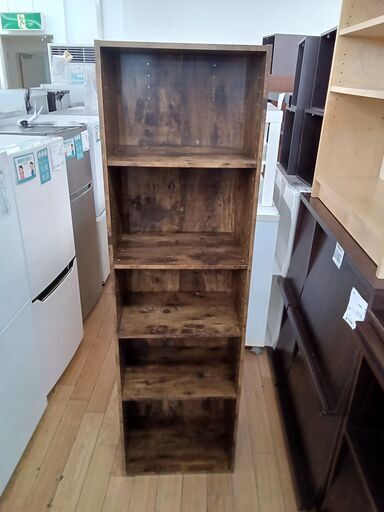 ☆ジモティ割あり☆ ラック 切な 白 ブラウン H86.5×D39×W50 クリーニング