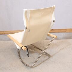 MoMAにも展示されている新居 猛デザインNY CHAIR X(ニーチェアーエックス)ロッキングです。折り畳みも可能でゆったりとした座り心地は機能・デザインともに優れた椅子です♪の画像