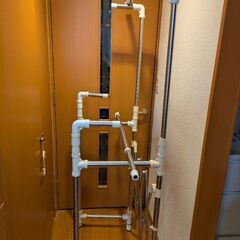 折りたたみ物干し台の画像