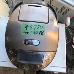 NO：3298 値下げSANYO IH圧力5🈴炊飯器‼️  お買い得