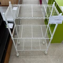 ★ジモティ割あり★  メタルラック 白 H94.3×D29.3×...