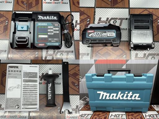 値下げしました！【未使用】マキタ Makita GA033GRMX 充電式ディスクグラインダ バッテリ×2・充電器付き