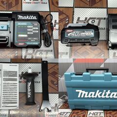 値下げしました！【未使用】マキタ Makita GA033GRMX 充電式ディスクグラインダ バッテリ×2・充電器付きの画像