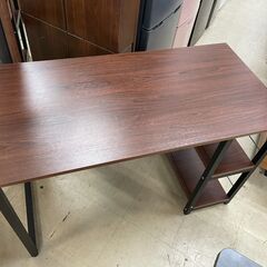 デスク　No.1300　ブラウン　テーブル　※ビス間違いのキズあ...