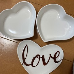 ハート小皿3点セット