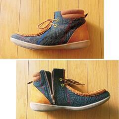 【25.0cm】ELLE SPORT ワラビーブーツ【美品】の画像