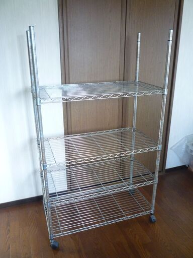 メタルラック 4段 サビ汚れ多い スチールラック/網目 46cm×91cm×156cm (ランタナ) 大垣の収納家具《スチールラック》の中古 あげます・譲ります｜ジモティーで不用品の処分