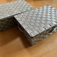 最終価格 収納ボックス　蓋付き　2つ