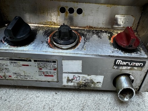 露店やキッチンカーに！マルゼン12LフライヤーLPガス用