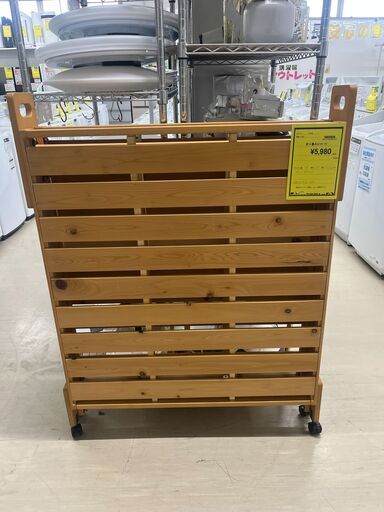 ☆ジモティー割引有☆ 折りたたみベッド シングル ブラウン もろう 中古品