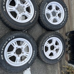 ジムニー　社外ホイールとマッドタイヤ