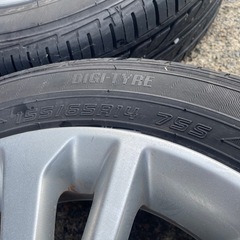 155/65R14 アルミホイール付夏タイヤ 2本のみの画像