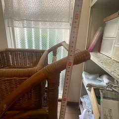 ラタン　ランドリーボックスの画像