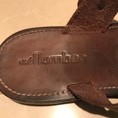 【美品】【Out Number/アウトナンバー】　皮サンダル　サイズ：LL　の画像
