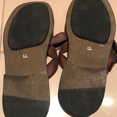 【美品】【Out Number/アウトナンバー】　皮サンダル　サイズ：LL　の画像