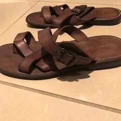 【美品】【Out Number/アウトナンバー】　皮サンダル　サイズ：LL　の画像