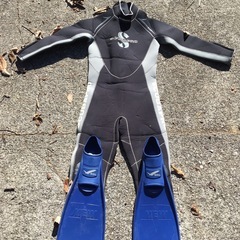 ウェットスーツ　フィン