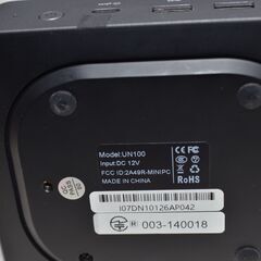 中古良品 MINISFORUM UN100 Mini PC Windows 11 Pro ミニコンピュータ Intel N100 メモリ16GB SSD256GB Windows11+office 無線内蔵の画像