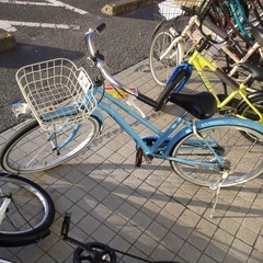 22インチ子供用自転車（身長約125cm〜）可愛いブルーカラー　...