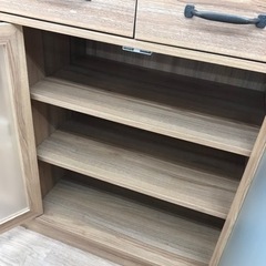 ☆ジモティ割あり☆ 食器棚 ブラウン H182×W90×D42 クリーニング済み KJ8013 (リユースのサカイ) 春日部の収納家具《食器棚 、キッチン収納》の中古あげます・譲ります｜ジモティーで不用品の処分