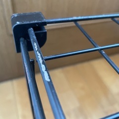 黒いラック　キャスター付きの画像