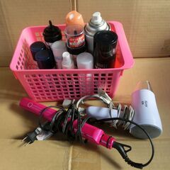 ■ ヘアスプレー 類 実働アイロン ＆ ドライヤー 中古セット ■