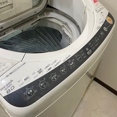 洗濯機 パナソニック 全自動洗濯乾燥機 エコウォッシュシステム NA-FR80S5 洗濯8kg 乾燥4.5kg ホワイト 2011年製の画像